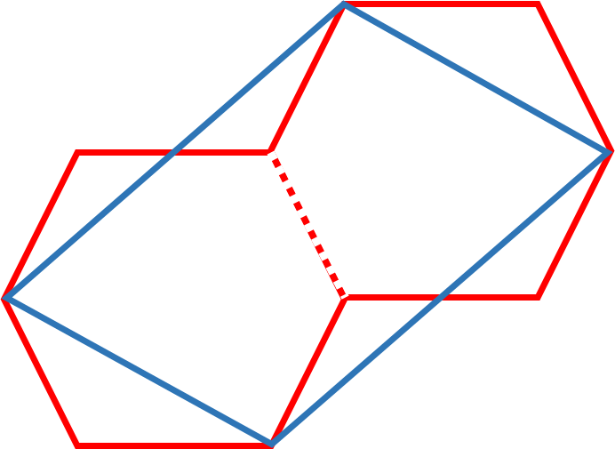 tienhoek met twee zehoeken